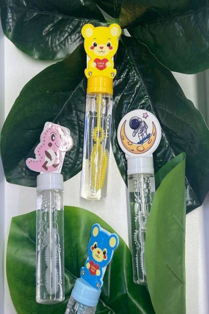 Мыльные пузыри цветные (Цвет: Розовый, Рисунок: Единорожки)