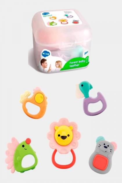 Набор погремушек грызунков 5 шт Львёнок