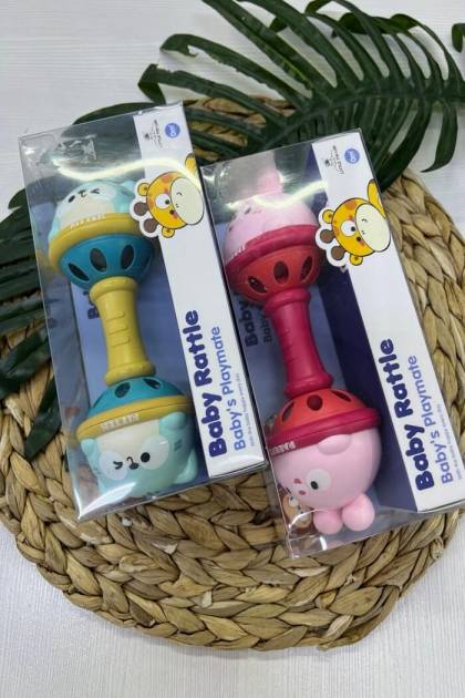 Погремушка Baby Rattle (Цвет: Розовый, Рисунок: Зайчик)