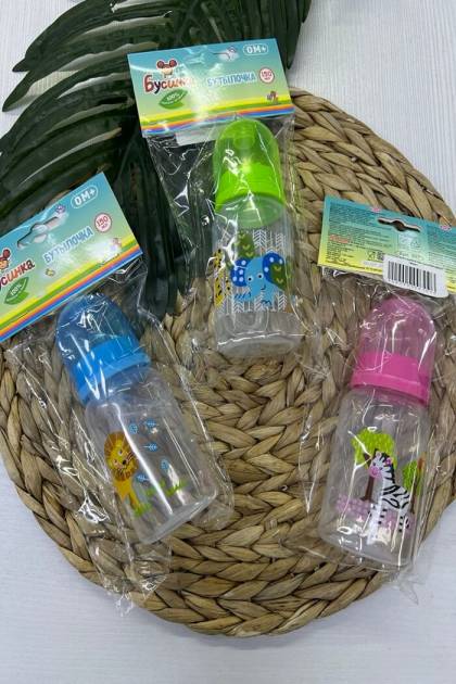 Бутылочка для кормления Бусинка 0мес+ 150мл (Цвет: Розовый)