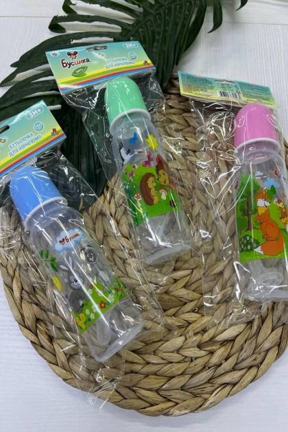 Бутылочка для кормления Бусинка 3мес+ 250мл (Цвет: Розовый)