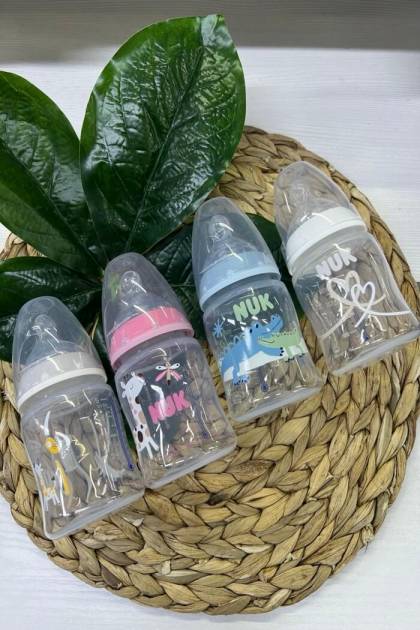 Бутылочка NUK No-Colic соска Силикон 0-6мес 150мл (Цвет: Синий)