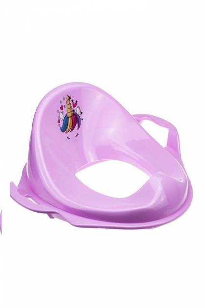 Накладка на унитаз Фиолетовая с единорожкой