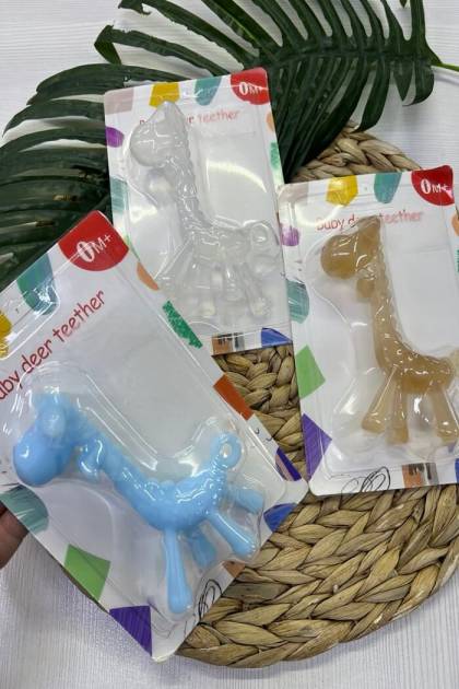 Прорезыватели грызунки Жирафик прозрачный (Цвет: Голубой)