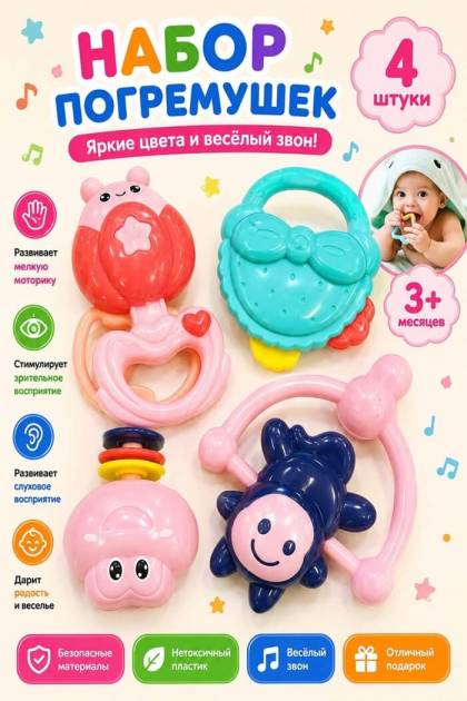 Набор погремушек Обезьянка