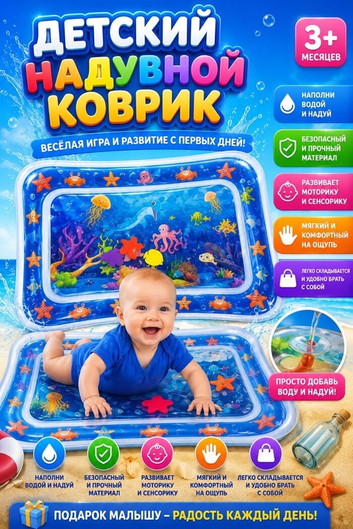 Аква коврик  Осьминожка