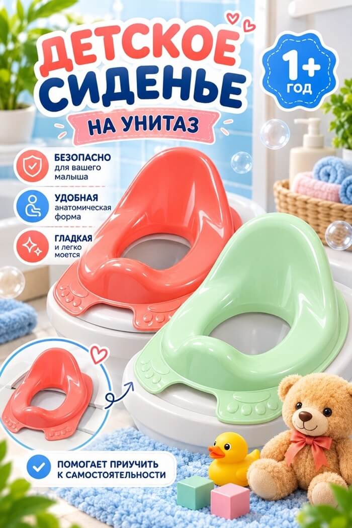 Накладка на унитаз  (Цвет: Ментоловый)