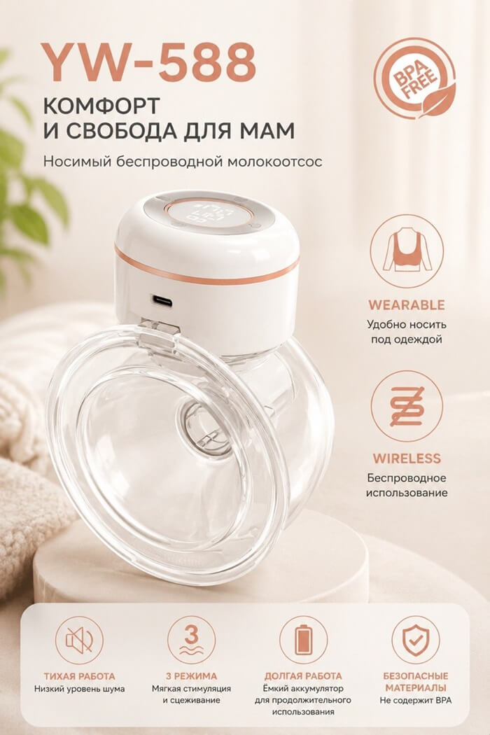 Молокоотсос портативный
