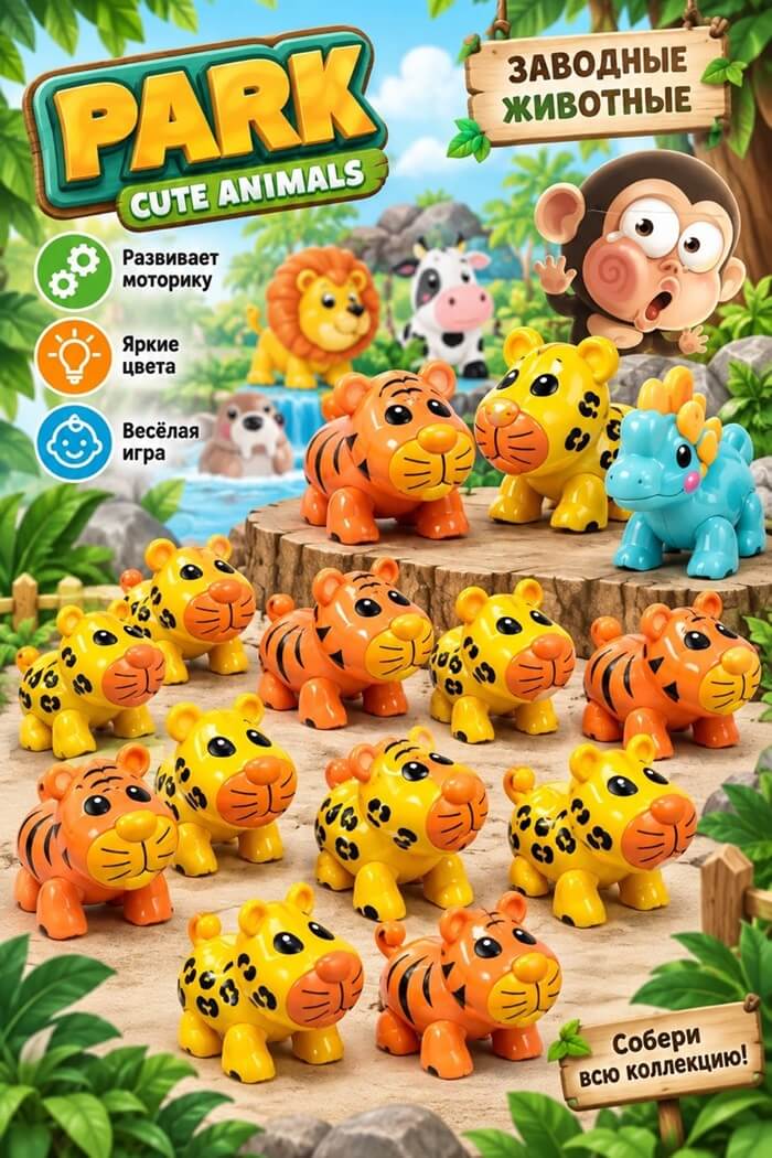 Игрушка Тигрёнок (Цвет: Оранжевый)