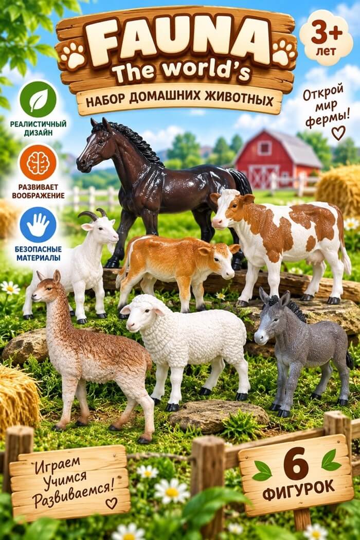 Набор резиновых животных